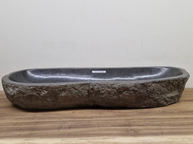 Wasbak natuursteen - 104x37x15cm - FL23729