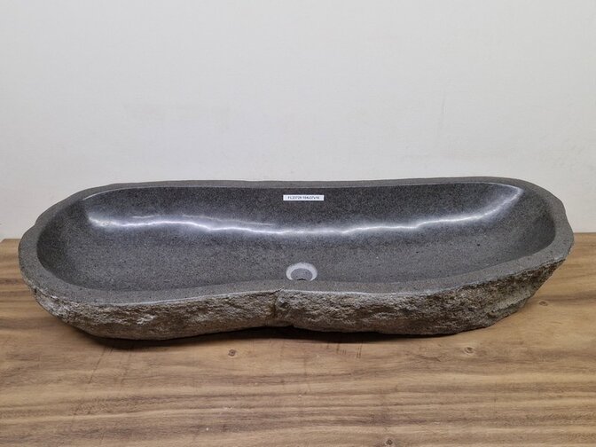 Wasbak natuursteen - 104x37x15cm - FL23729