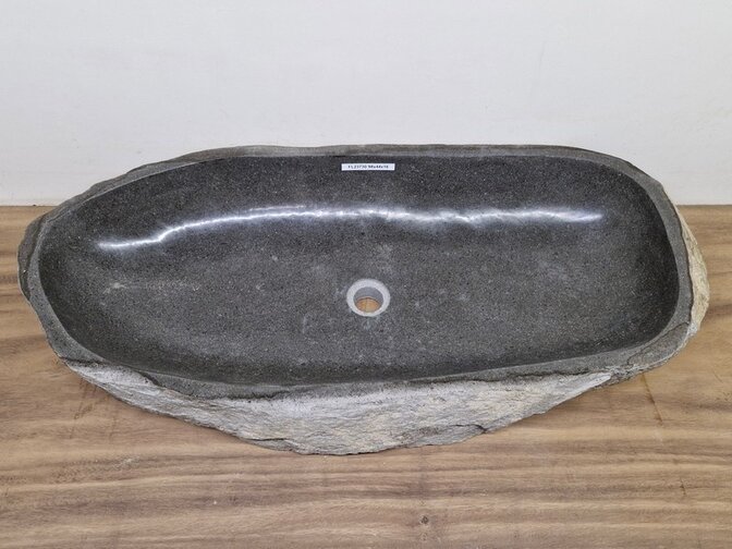 Wasbak natuursteen - 98x44x15cm - FL23730