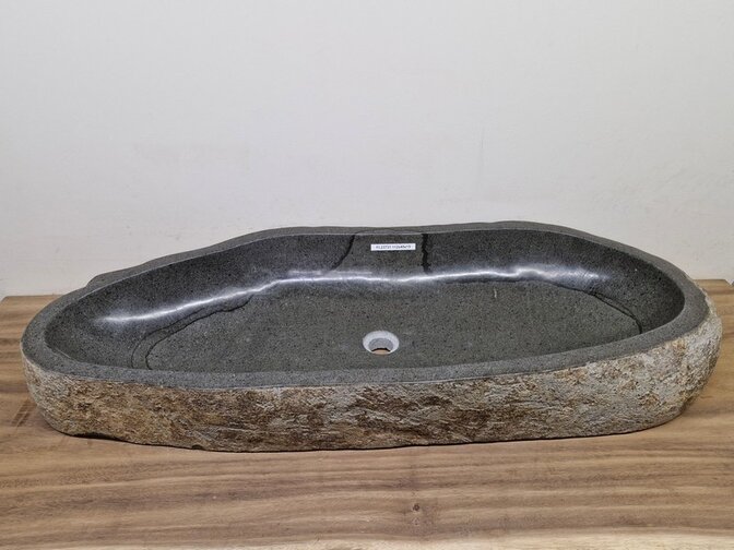 Wasbak natuursteen - 112x45x15cm - FL23731