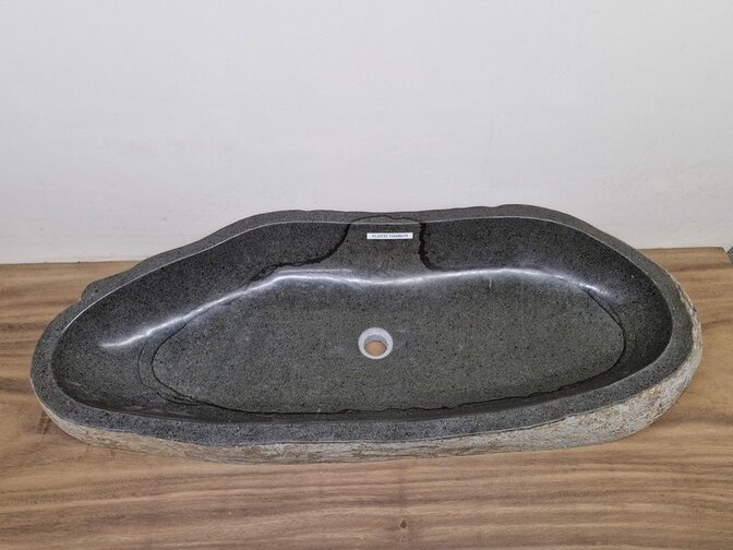 Wasbak natuursteen - 112x45x15cm - FL23731