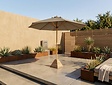 Teak parasol - 3 meter rond - Cartenza Zand