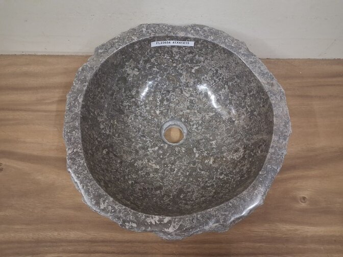 Waskom Marmer - Rond - 41x41x15cm - FL23654