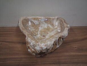 Onyx waskom - naturel - 50x45x15cm - FL23657