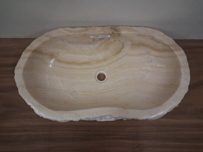 Onyx wasbak Ovaal - 72x40x15cm - FL23664