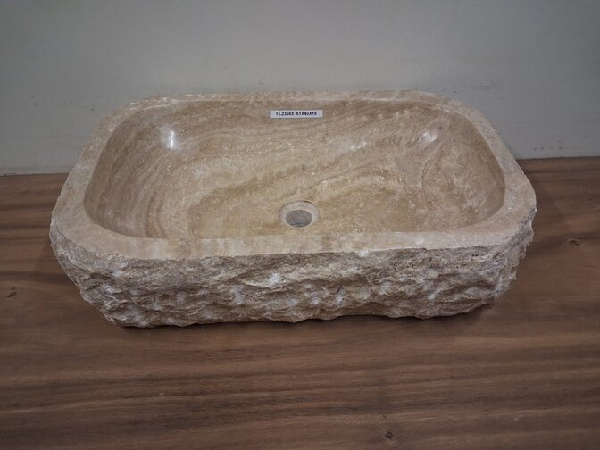 Onyx waskom - Rechthoek - 61x40x15cm - FL23665