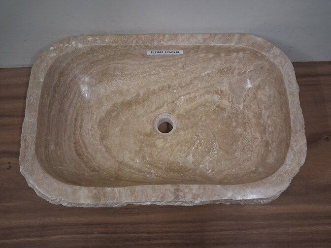 Onyx waskom - Rechthoek - 61x40x15cm - FL23665