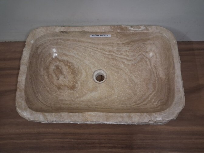 Onyx wasbak Rechthoek - 64x38x15cm - FL23666