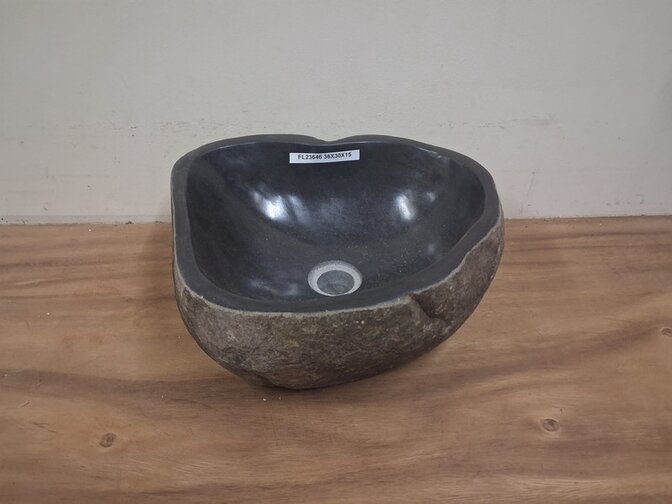 Waskom Natuursteen - 36x30x15cm - FL23646