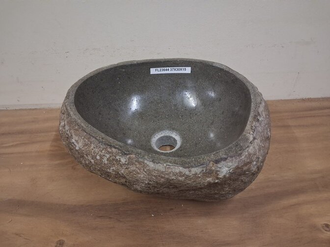 Waskom Natuursteen - 37x30x15cm - FL23644
