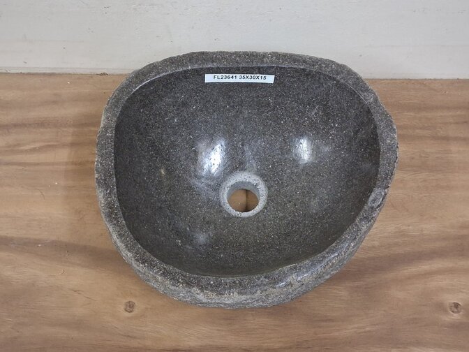 Waskom Natuursteen - 35x30x15cm - FL23641