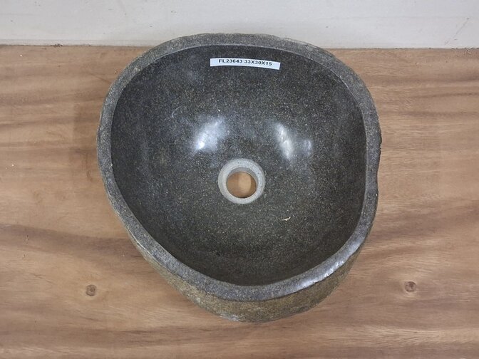 Waskom Natuursteen - 33x30x15cm - FL23643
