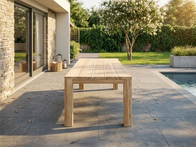 Teakhouten tuintafel Napoli 240cm