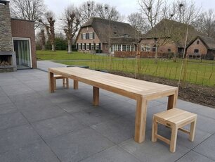 Teak houten tuintafel Napoli 400cm