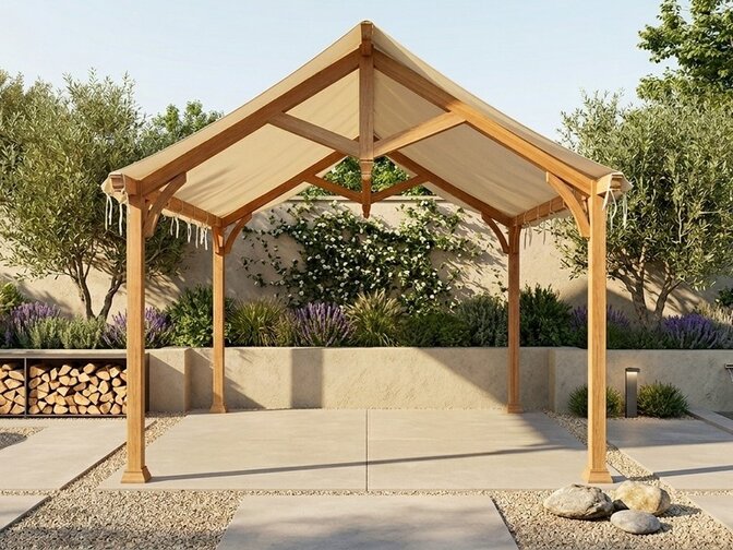 Luxe Teakhouten Partytent 300 x 500 cm