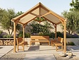 Luxe Teakhouten Partytent 300 x 500 cm