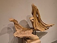 Sculptuur op voet 100x70cm - Teak wortelhout