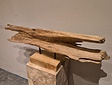 Sculptuur op voet 100x32cm - Teak wortelhout
