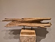 Sculptuur op voet 100x32cm - Teak wortelhout