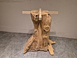 Teak wortelhouten tafelpoot  +/- 60 x 67cm