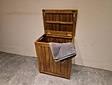 Teak wasmand - 45x32x50cm