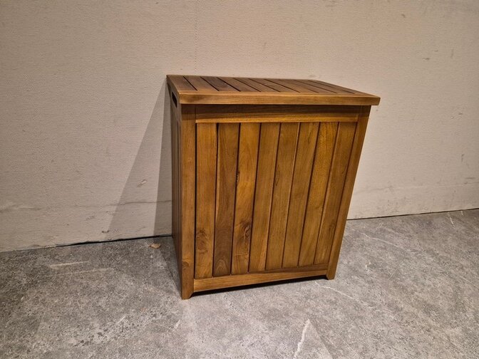 Teak wasmand - 45x32x50cm