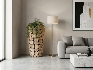 Vaas van houten stammen  40x100cm