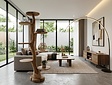Etagere suarhout 200cm - Ovaal
