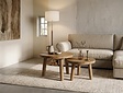 Teak Salontafel 50x35cm op 3 poot