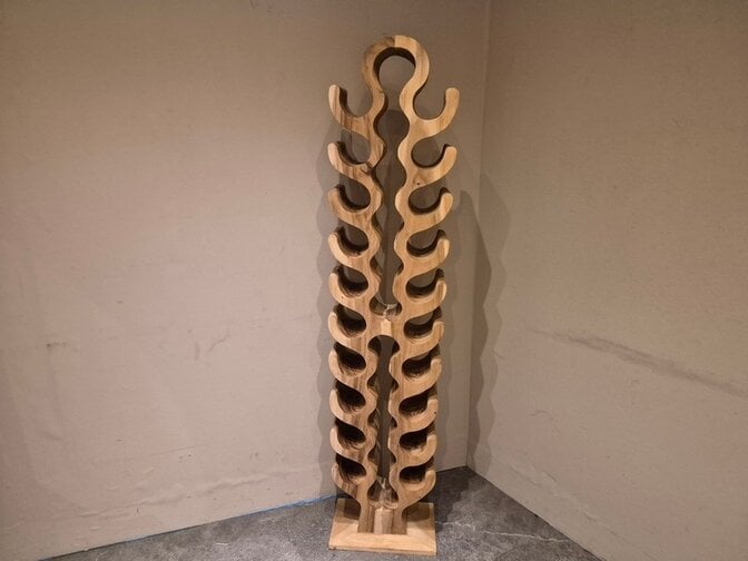 Houten wijnrek Tempranillo voor 31 flessen - 170cm