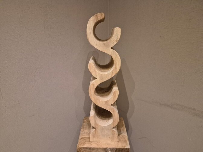 Houten wijnrek Merlot voor 4 flessen  - 70cm