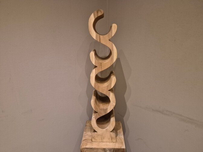 Houten wijnrek Merlot voor 5 flessen  - 85cm