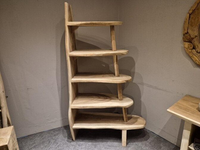 Boomstam boekenkast 110x40x190cm