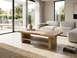 Suar boomstam salontafel 60x150x50cm - met onderblad