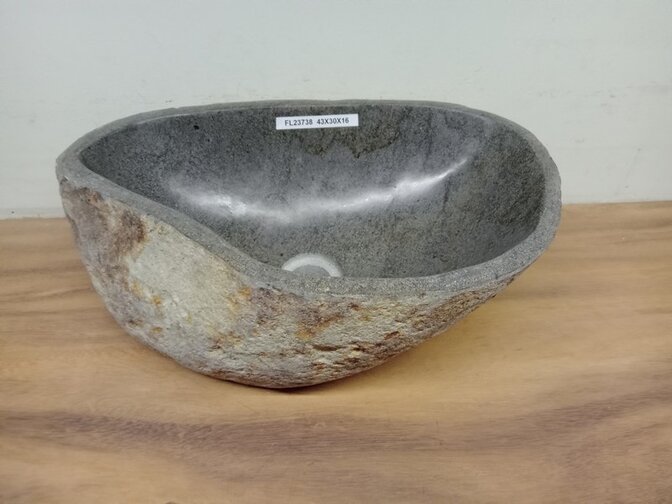 Waskom Natuursteen - 43x30x15cm - FL23738