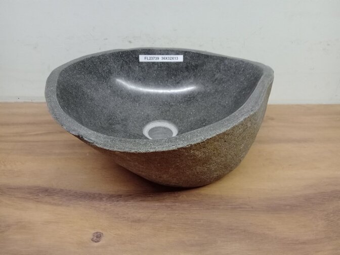 Waskom Natuursteen - 36x32x15cm - FL23739