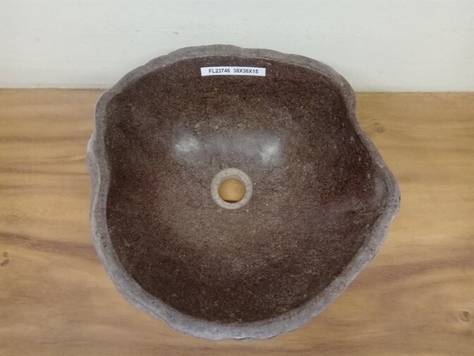 Waskom Natuursteen - 38x36x15cm - FL23746