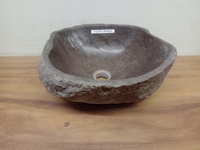 Waskom Natuursteen - 38x36x15cm - FL23746