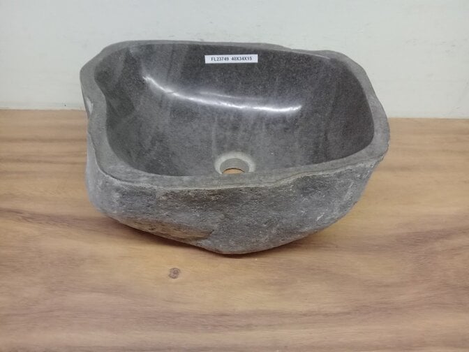 Waskom Natuursteen - 40x34x15cm - FL23749
