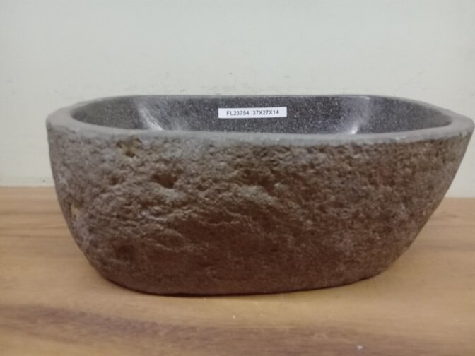 Waskom Natuursteen - 37x27x15cm - FL23754