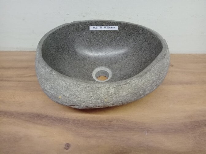 Waskom Natuursteen - 37x30x15cm - FL23759