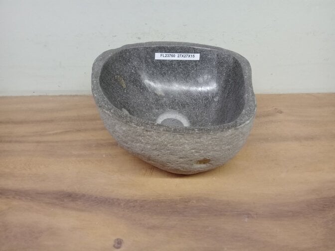 Waskom Natuursteen - 27x27x15cm - FL23760