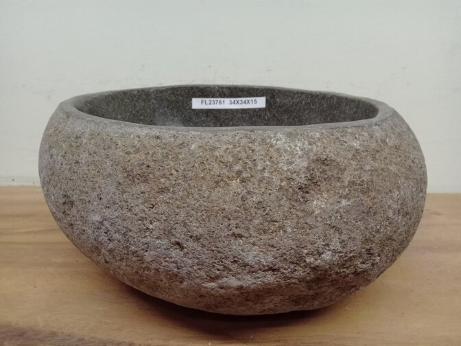 Waskom Natuursteen - 34x31x15cm - FL23761