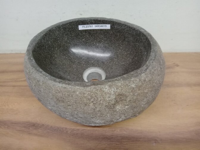 Waskom Natuursteen - 34x31x15cm - FL23761