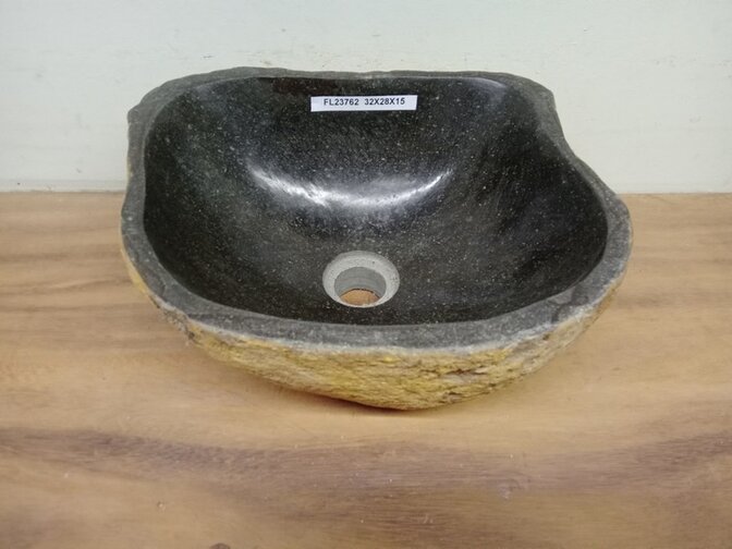 Waskom Natuursteen - 32x28x15cm - FL23762