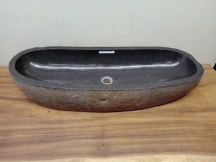 Wasbak natuursteen - 96x36x15cm - FL23766