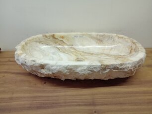 Onyx wasbak Ovaal - 75x41x15cm - FL23774