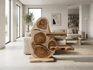 Grote Etagere - Suarhout - 120x120x35cm