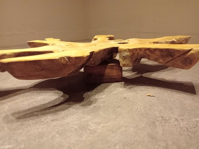 Teak tafelblad 100x125x7cm AG2607-176