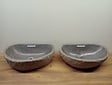 2 waskommen uit 1 steen - 51x30x15cm - FL23775